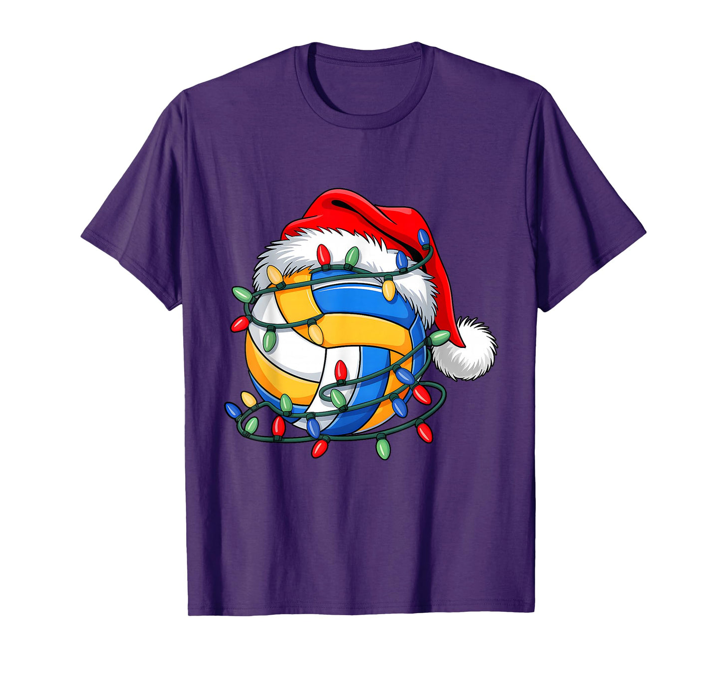 Volleyball Ball Santa Hat XmasChristmas Volleyball Lover T-Shirt