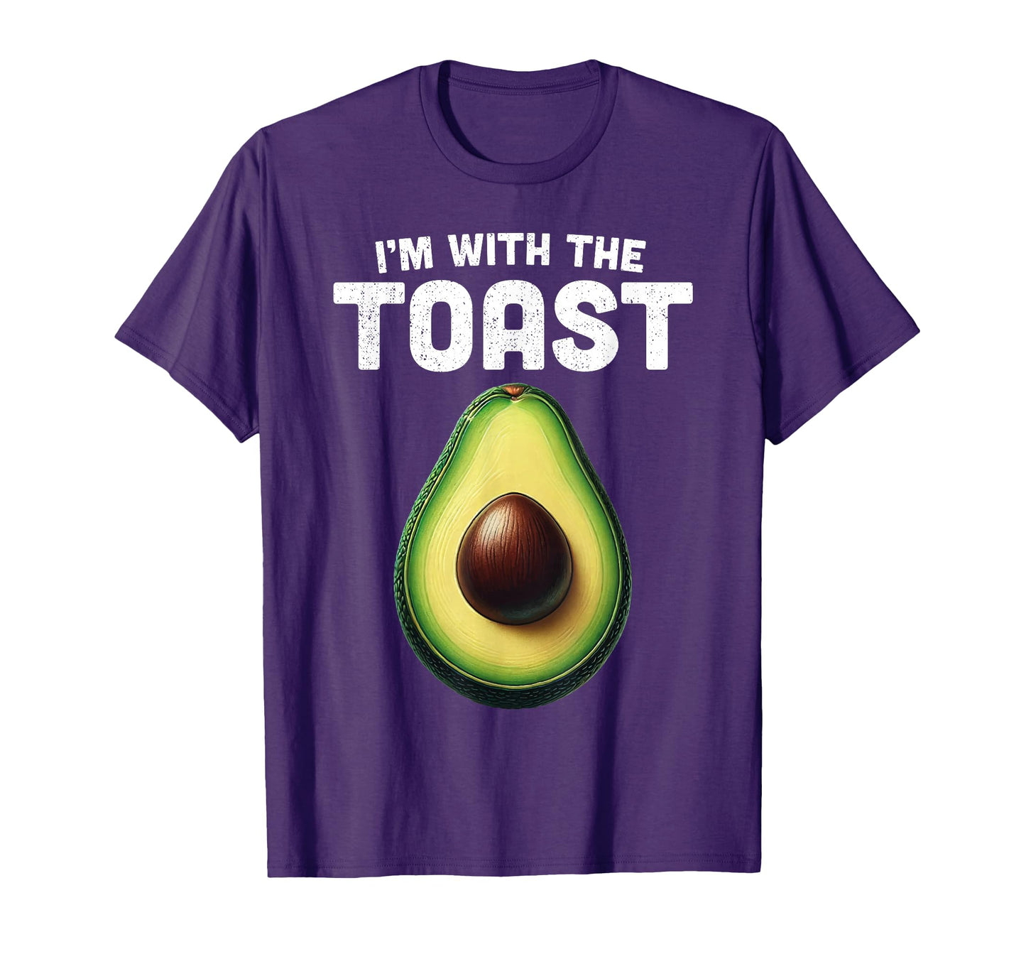 Im With Toast Shirt Avocado Matching Funny Halloween Costume T-Shirt