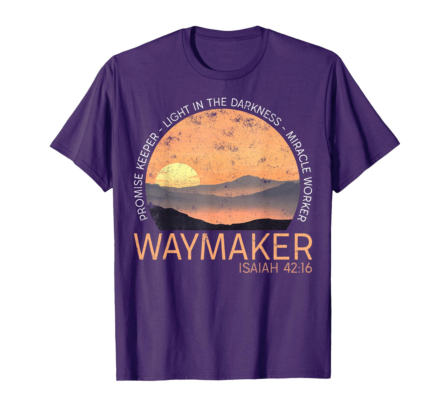 Vintage Waymaker Promise Keeper Miracle Worker Christian T-Shirt
