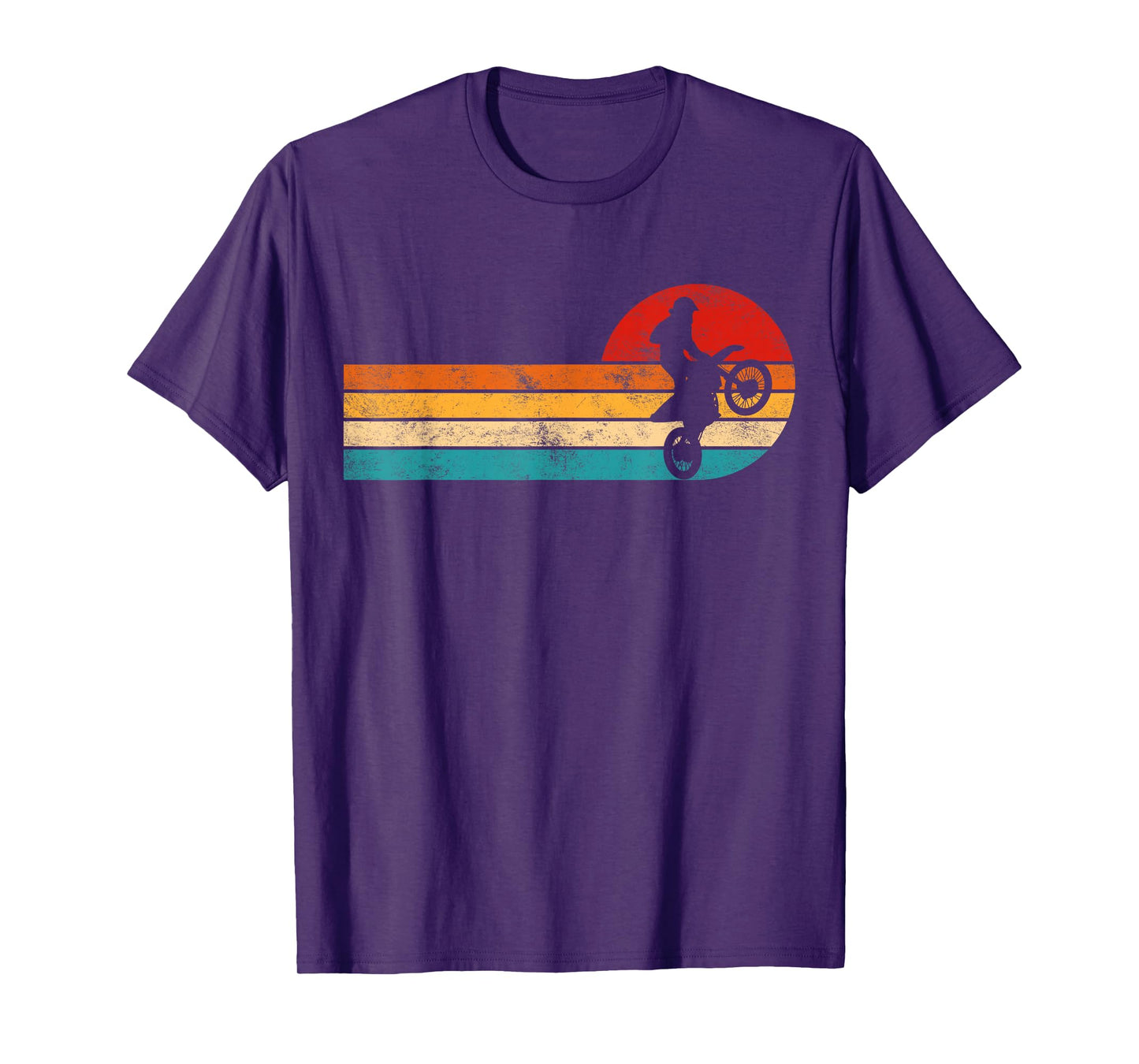Retro Dirt Bike Motocross Enduro Dirt Biking Boys Rider T-Shirt