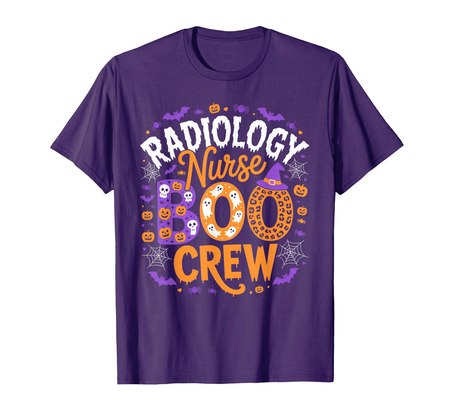 Radiology Nurse Boo Crew Halloween Spooky Outfit Hospital T-Shirt