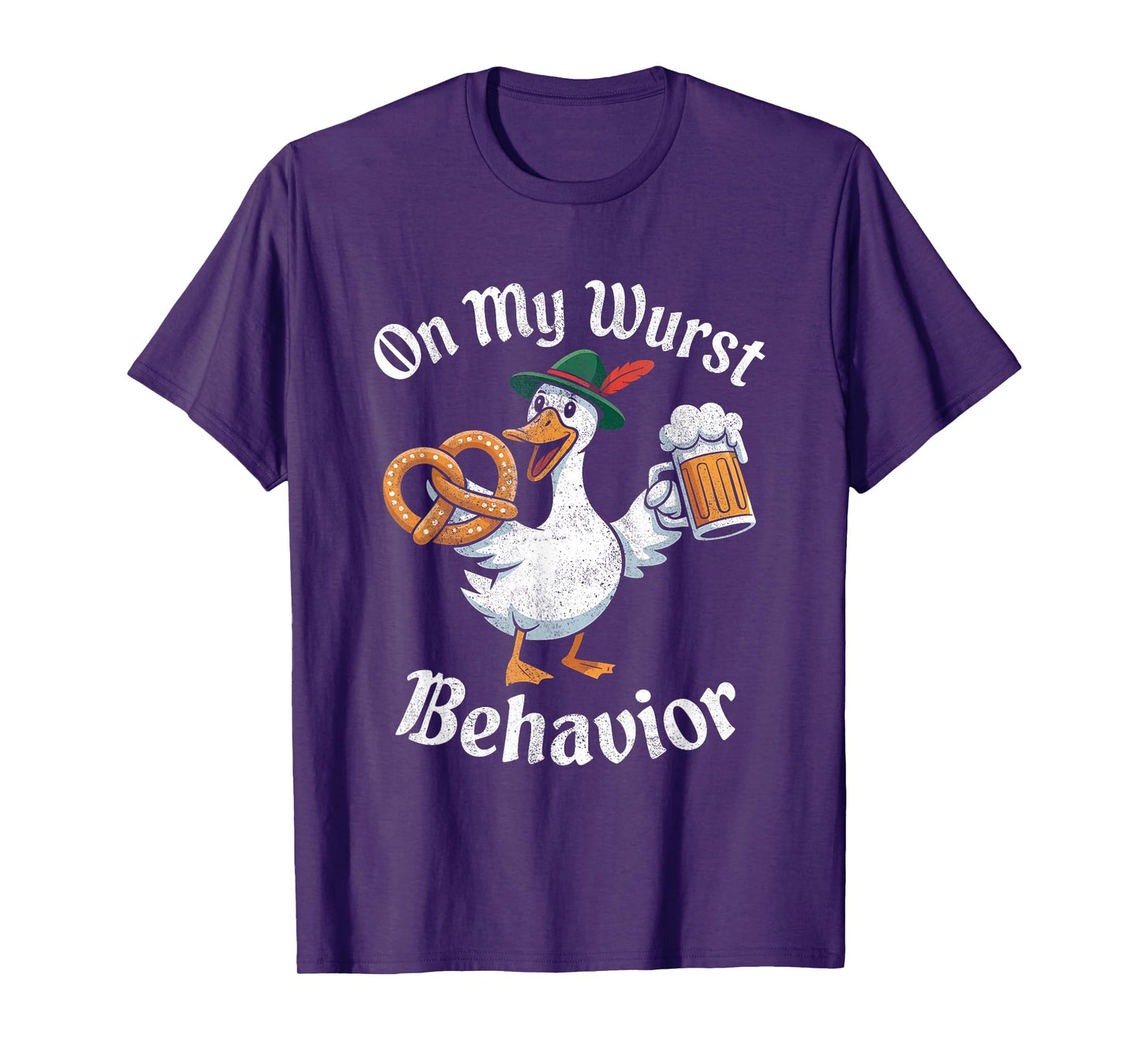 On My Wurst Behavior Oktoberfest Funny German American Humor T-Shirt