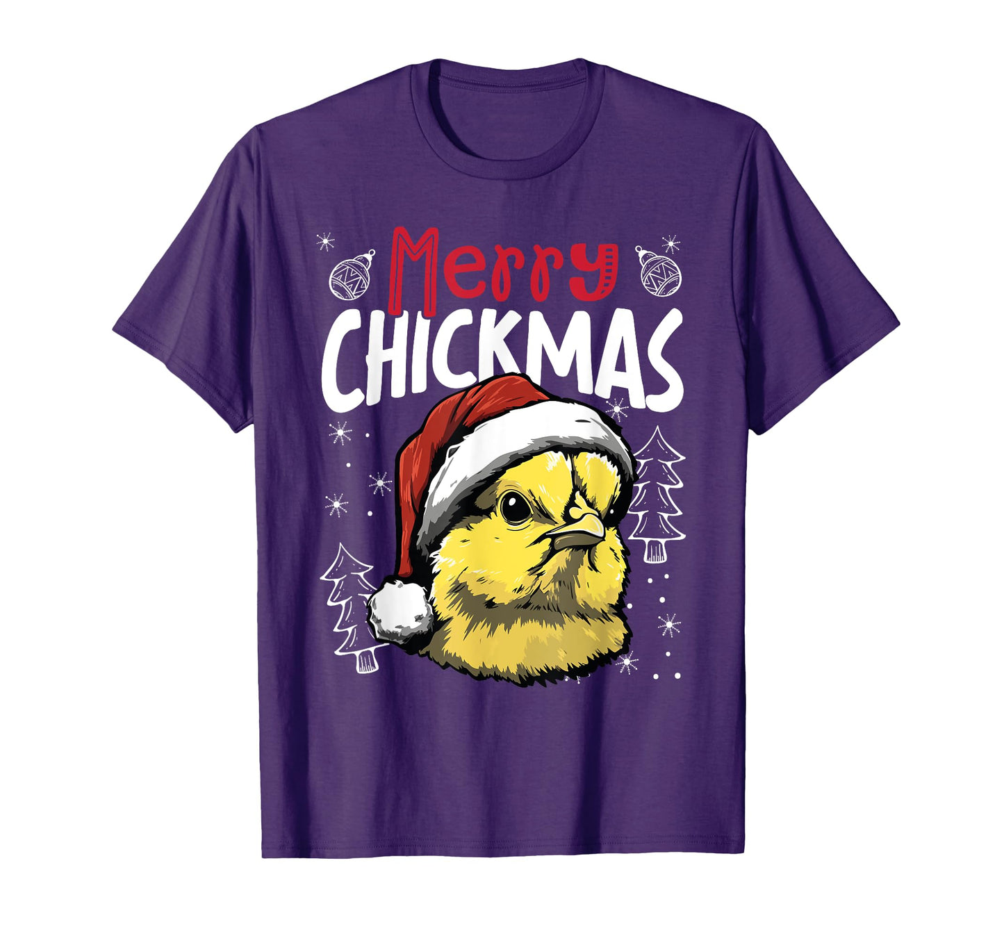 Merry Chickenmas Funny Christmas Chicken T-Shirt