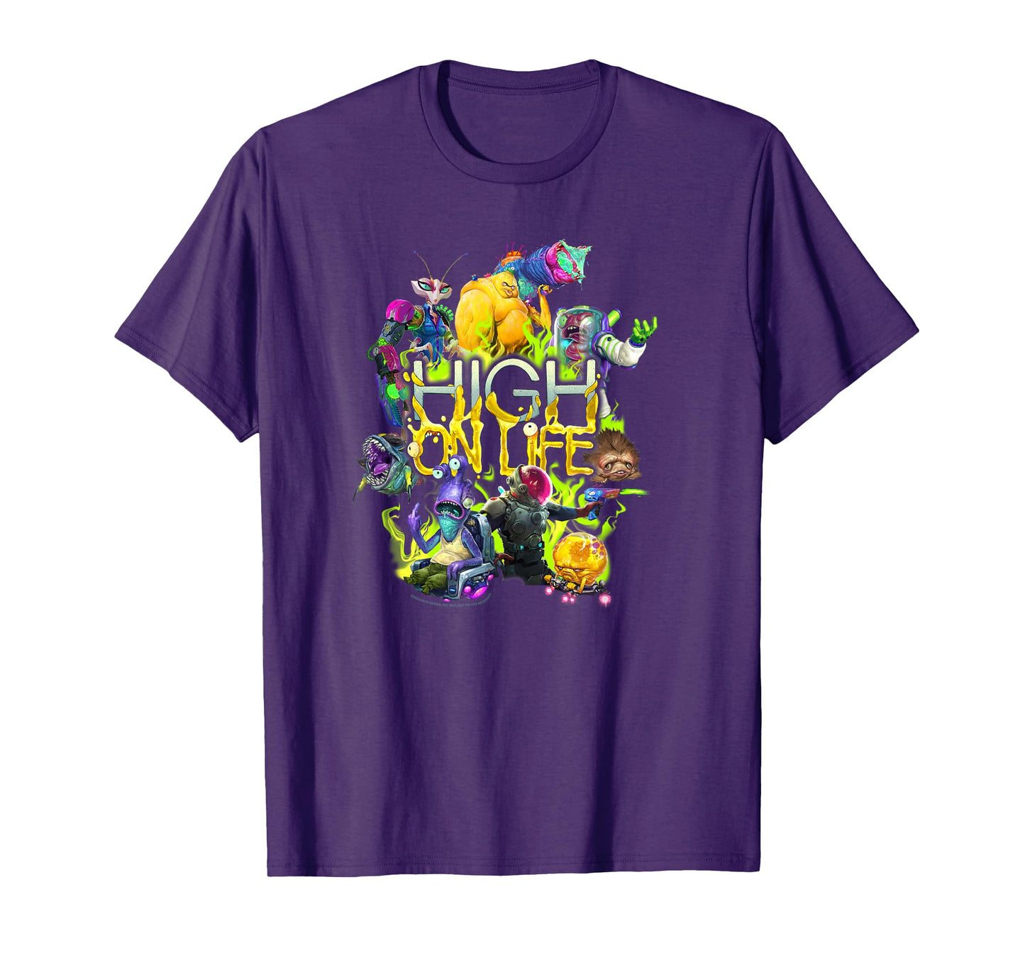 High on Life Character Mashup Group Shot Poster T-Shirt