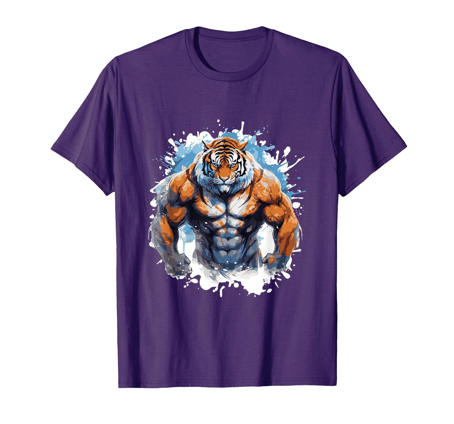 Tiger Workout Gym Beast Fighter Bodybuilder T-Shirt