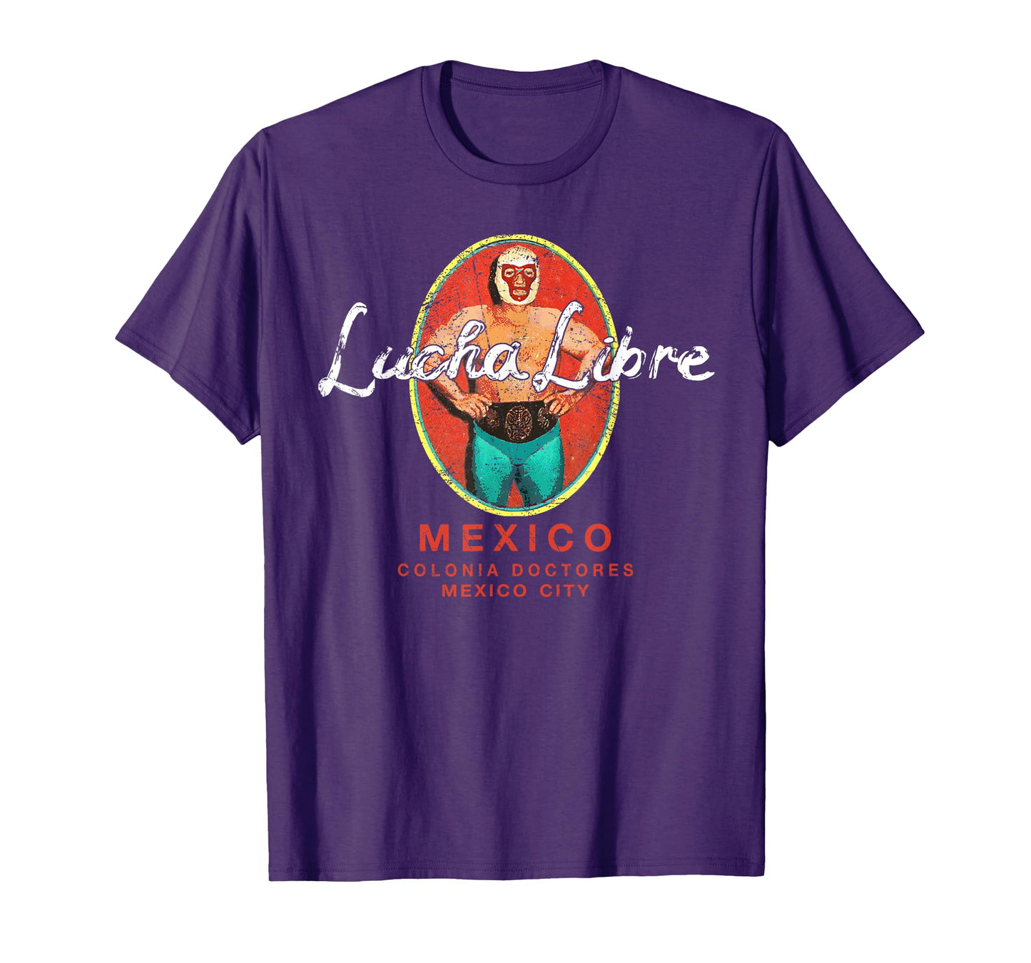 Lucha Libre Wrestling Vintage Luchador Wrestler Retro T-Shirt