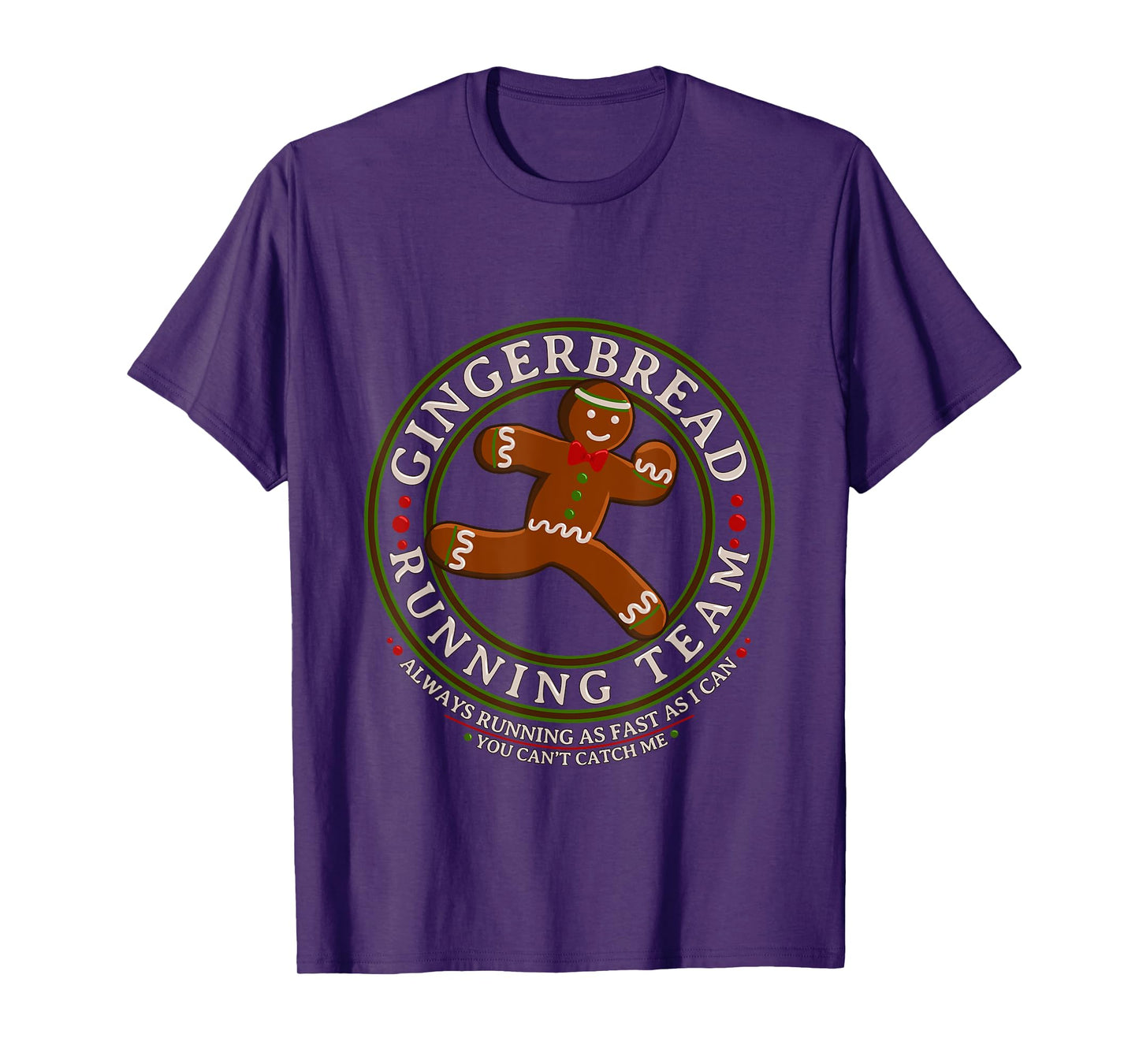 Christmas Gingerbread Running Team T-Shirt T-Shirt