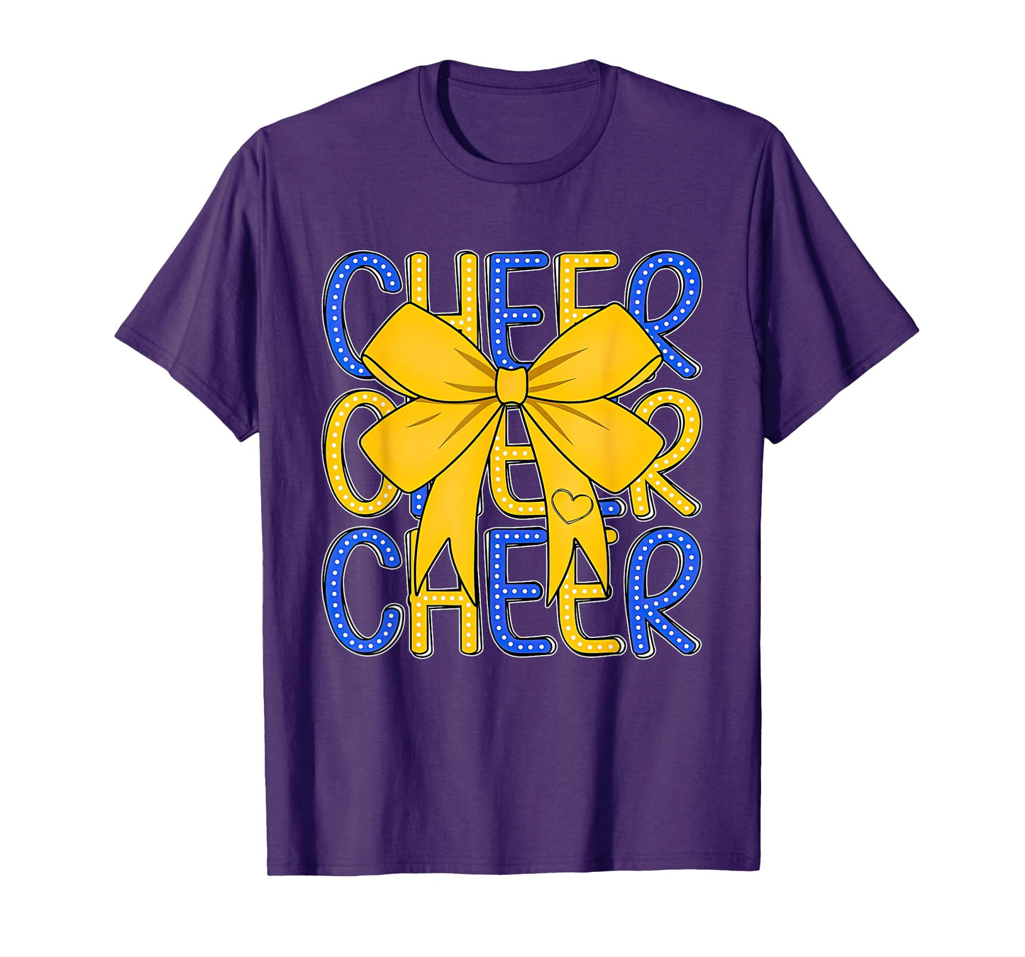 Game Day Football Coquette Bow Cheer Mom Cheer Girl T-Shirt