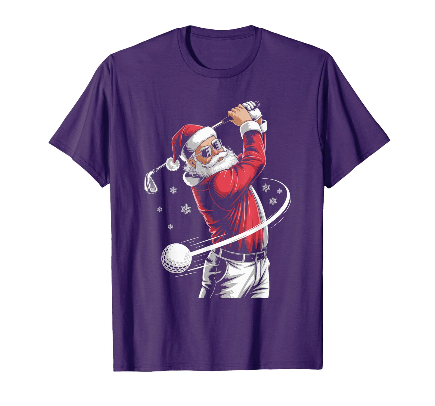 Santa Claus Golf Player Christmas Golfer Xmas Golfing T-Shirt