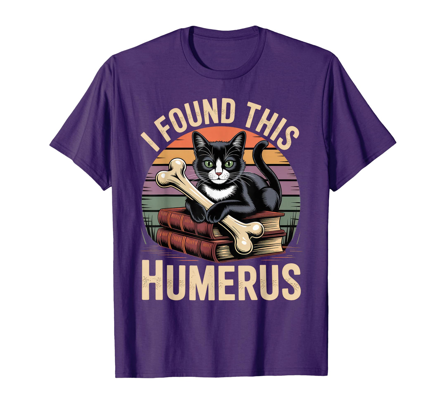 I Found This Humerus T Shirt Cat Funny Cute Halloween T-Shirt
