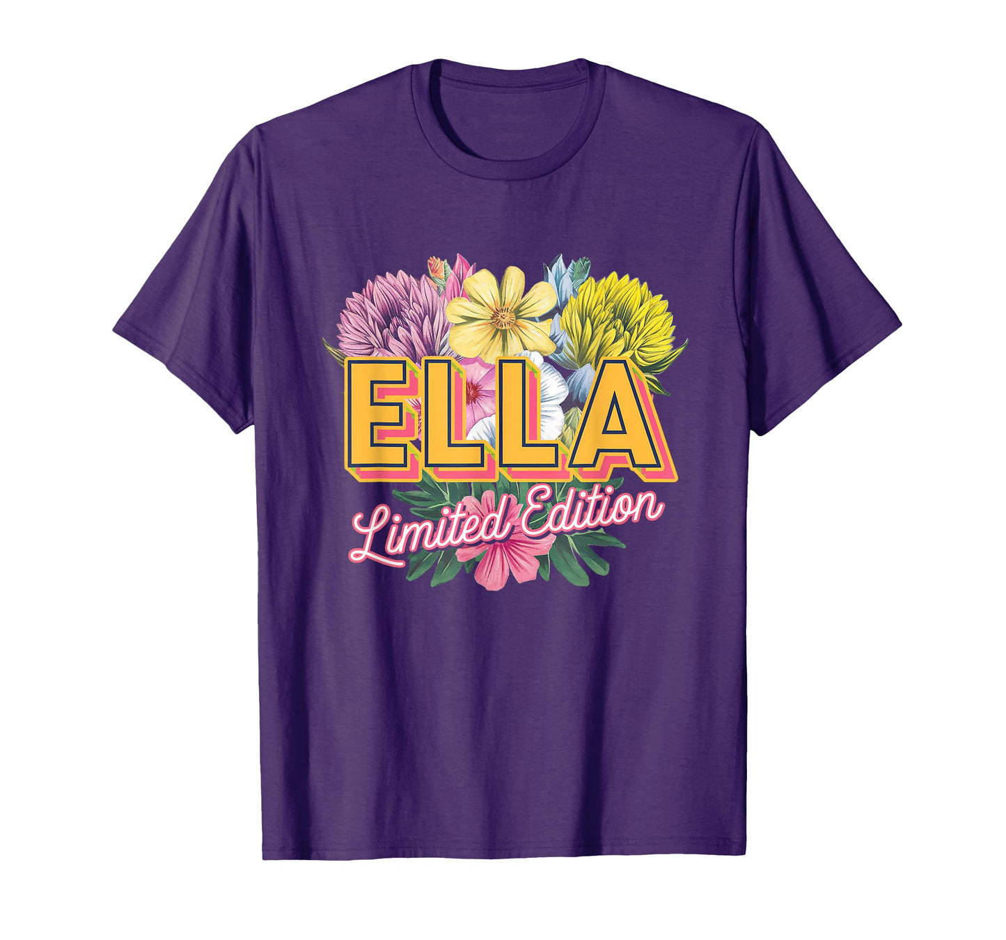 Ella Limited Edition Vintage Custom Name Wife Grandma T-Shirt