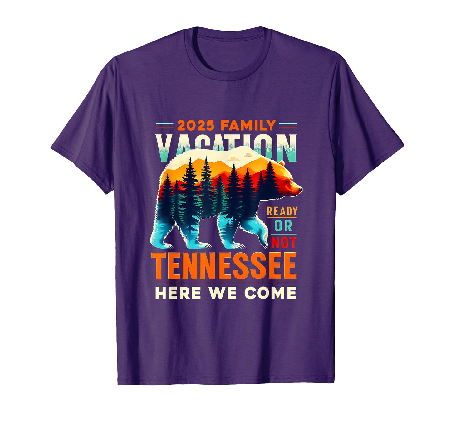 Great Smoky Mountains Tennessee Family Vacation 2025 Trip T-Shirt