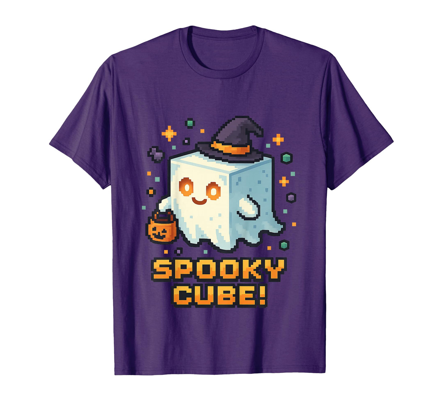 Kids Spooky Cube Ghost T-Shirt