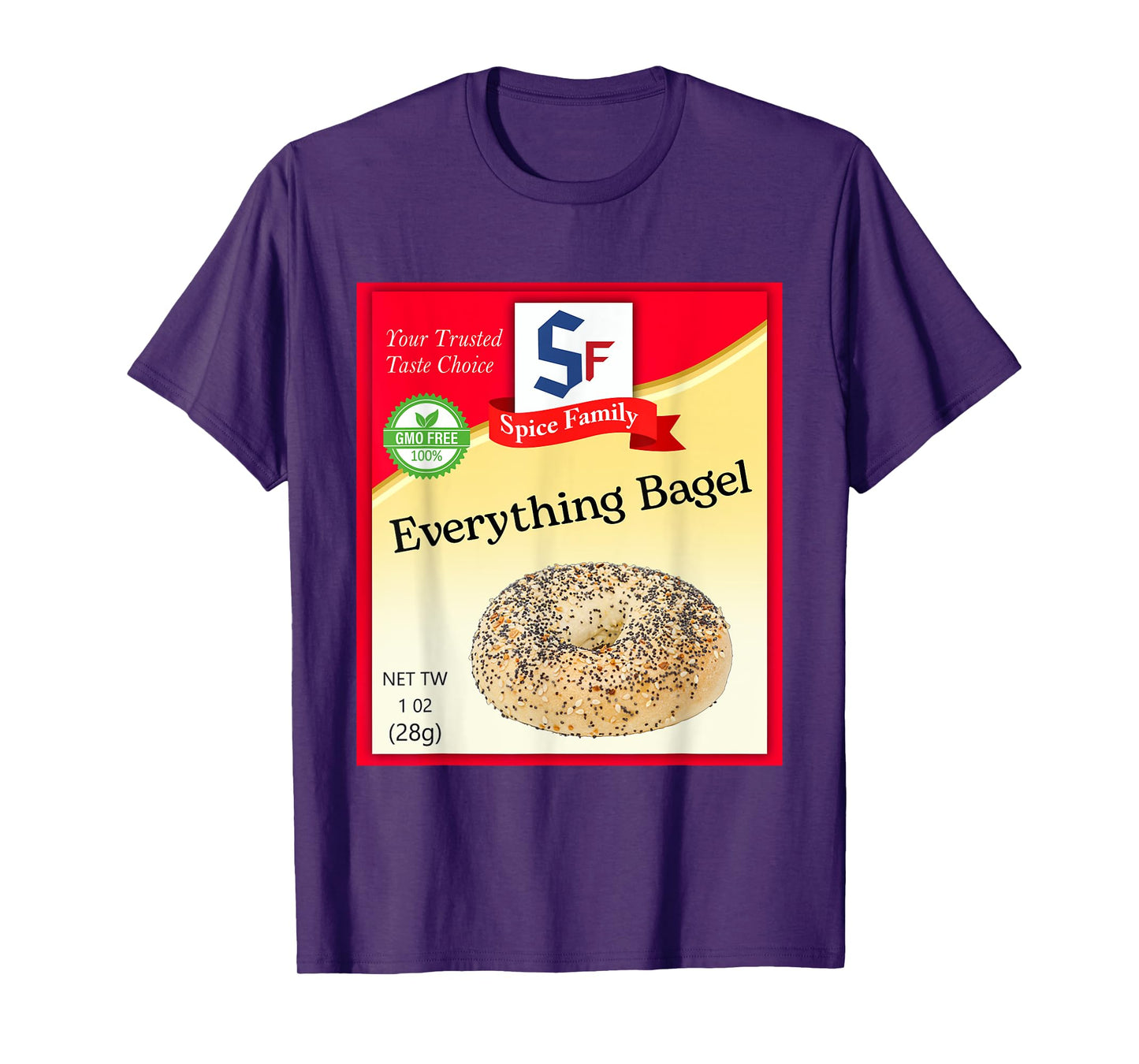 Everything Bagel Condiment Costume Holiday Spice Costumes T-Shirt