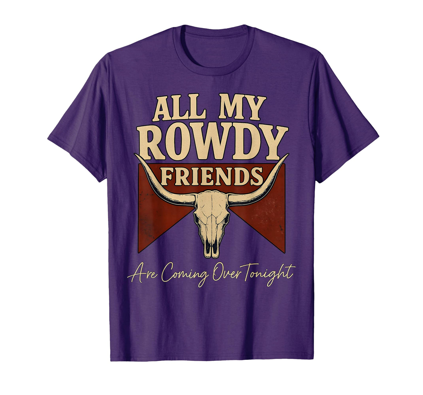 Hank Name All My Rowdy Friends Are Coming Over Tonight Gift T-Shirt