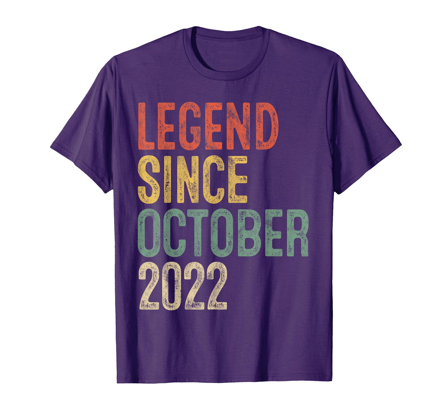 Legend October 2022 3rd Birthday Boy Girl 3 Year Old T-Shirt