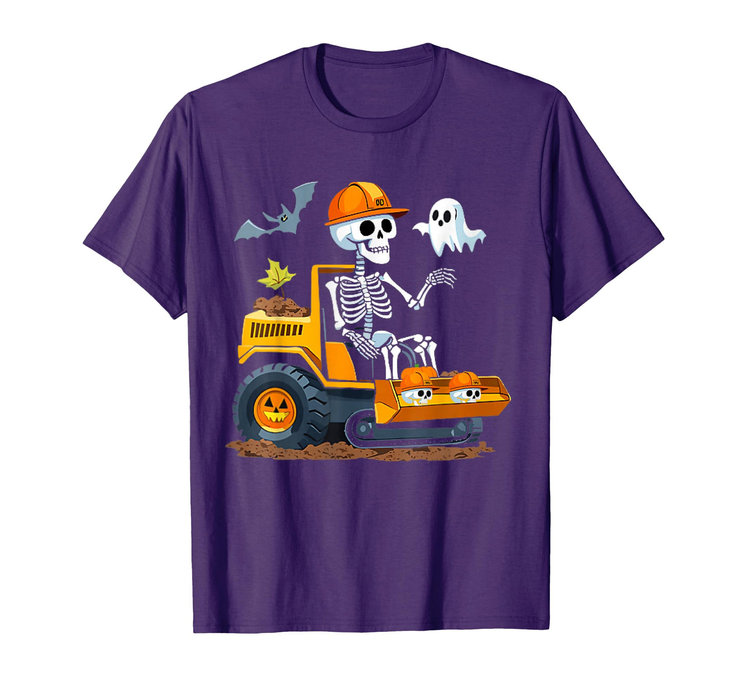Spooky Construction Trucks Halloween Toddler Boys T-Shirt