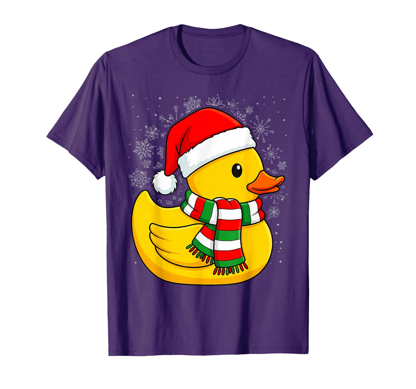 Funny Duck Christmas Santa Hat Rubber Ducky T-Shirt