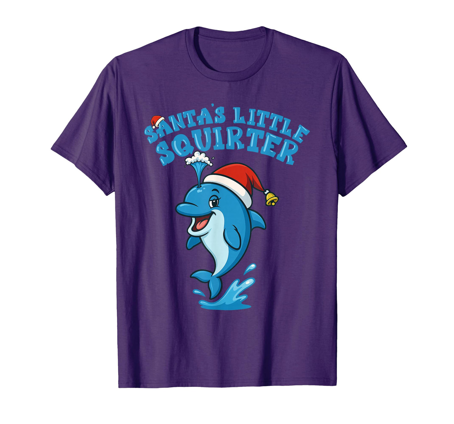 Inappropriate Funny Santa's Little Squirter Embarrassing T-Shirt