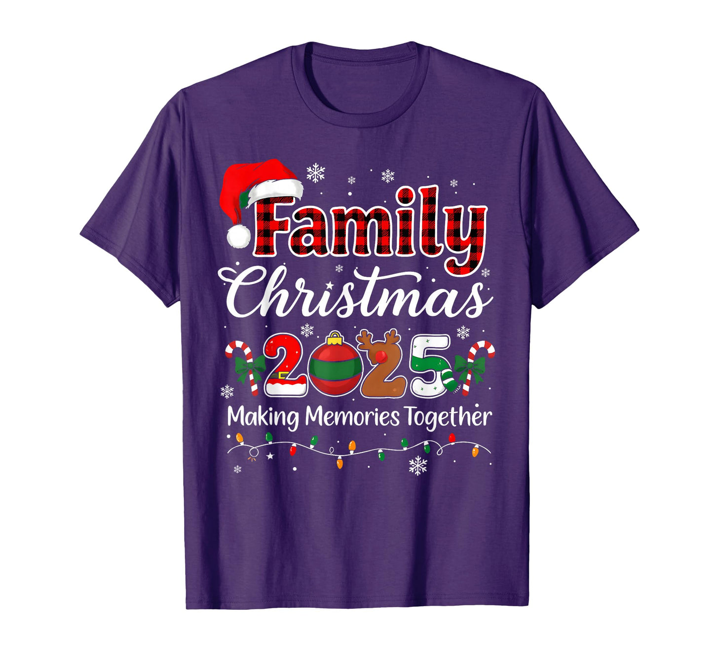 Family Christmas 2025 Matching Outfit Xmas Squad Santa T-Shirt