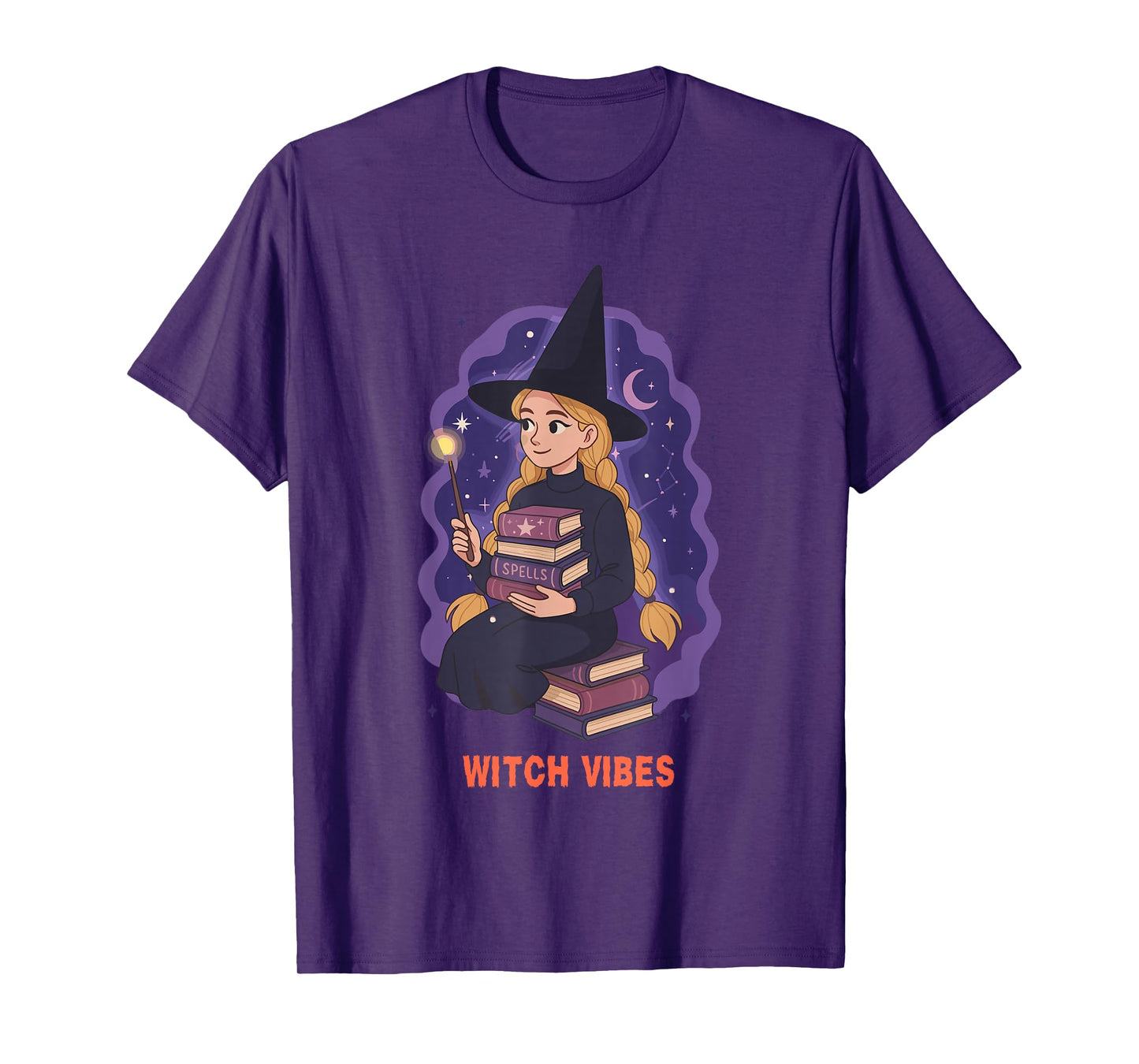 Cute Witch Book Lover Halloween T-Shirt