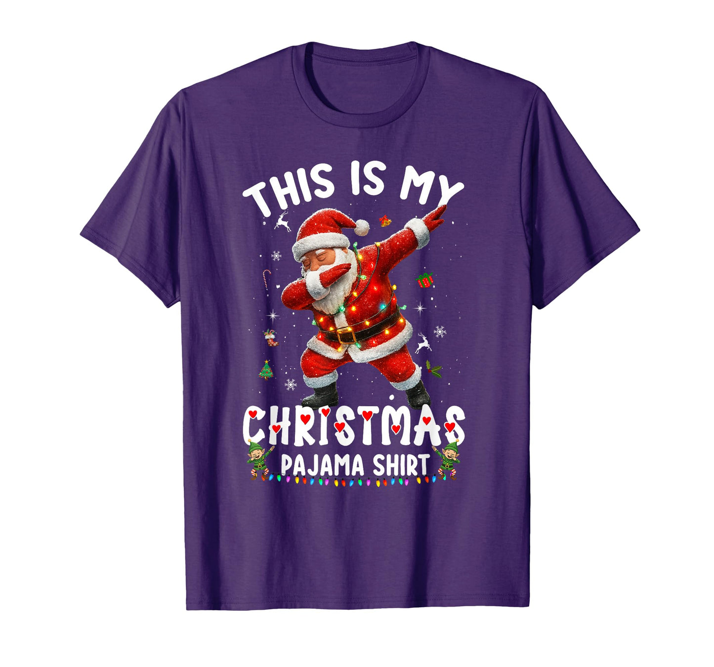 Dabbing Santa Funny Christmas Shirts Women 2025 Boys Girls T-Shirt