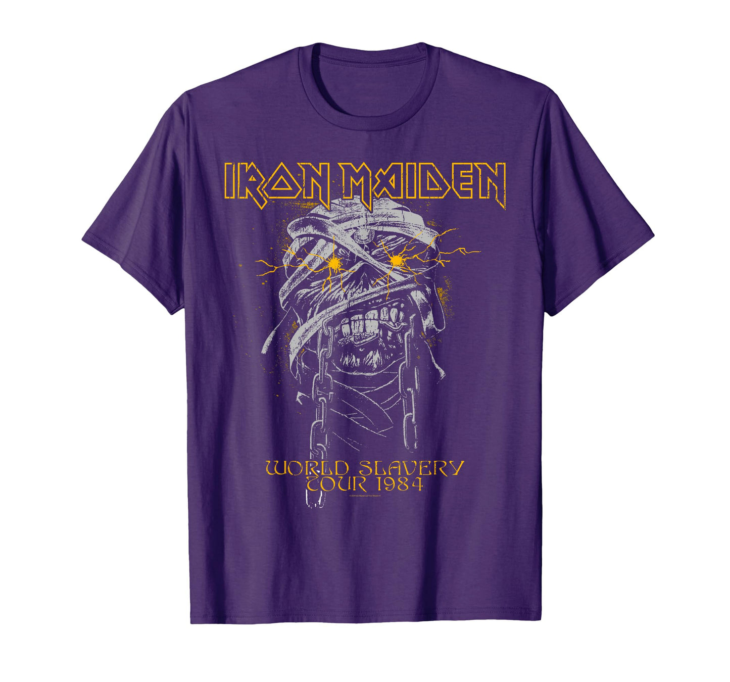 Iron Maiden - Powerslave Head Mummy Brown T-Shirt