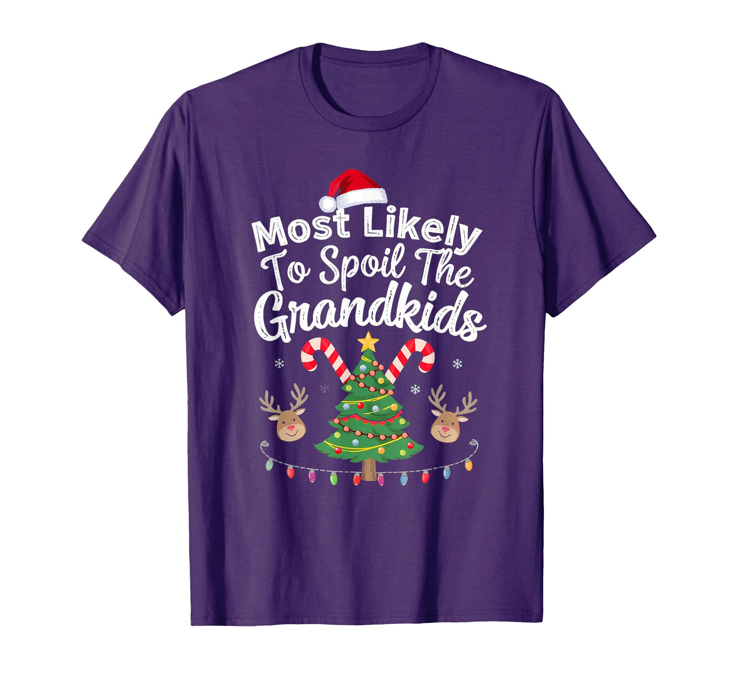 Humoir Most Likely to Spoil The Grandkids Christmas Party T-Shirt