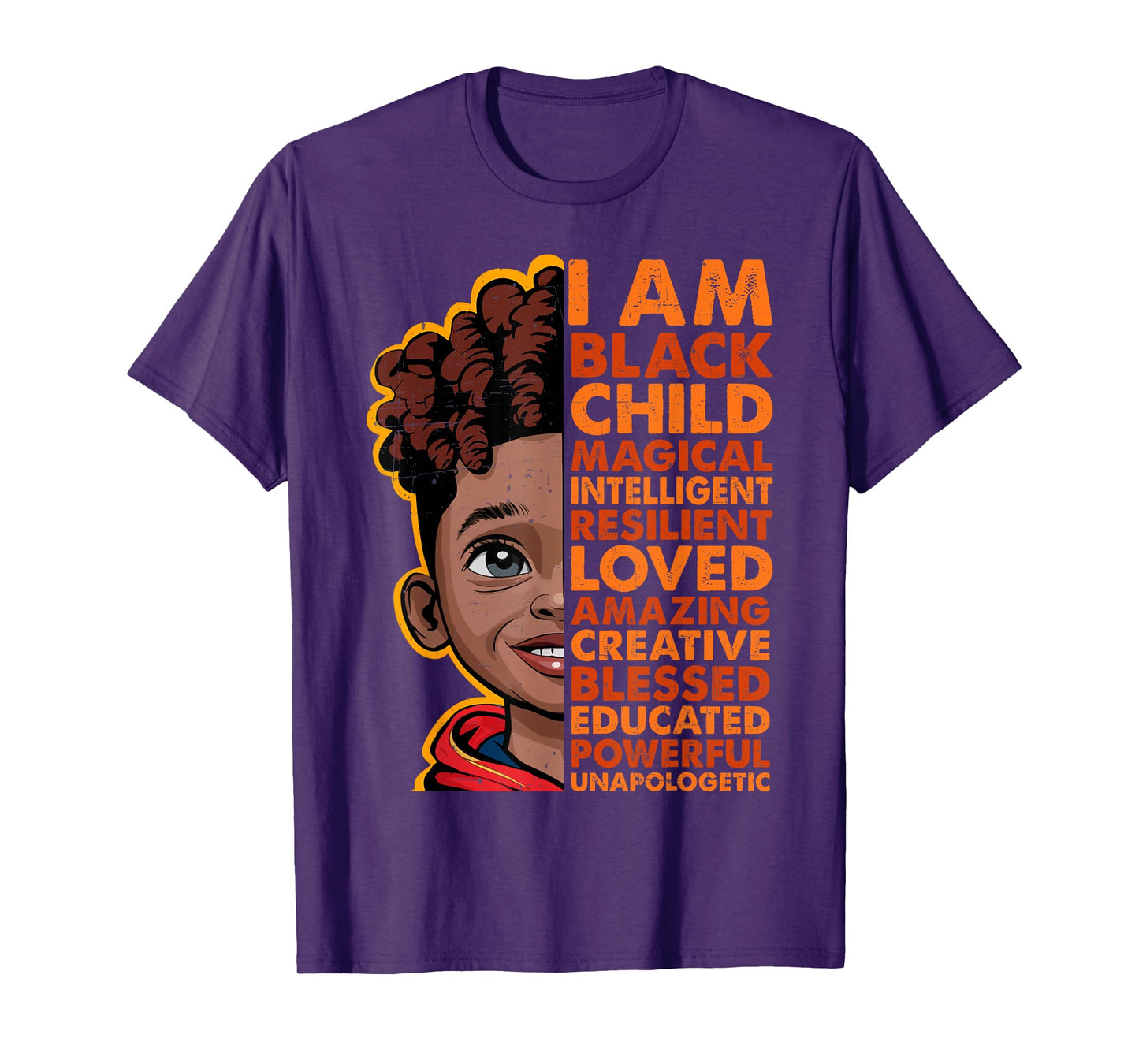 I am Black History Month Shirt Kids Boys African American T-Shirt