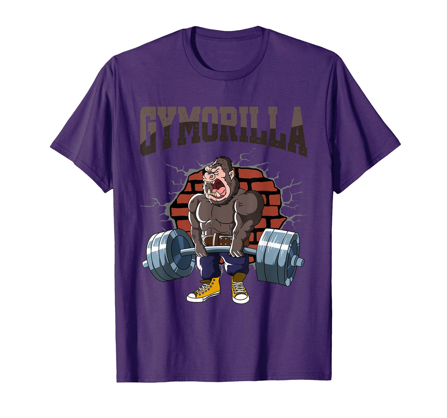 Fitness Gorilla GYMORILLA Deadlift Workout Training Gym T-Shirt