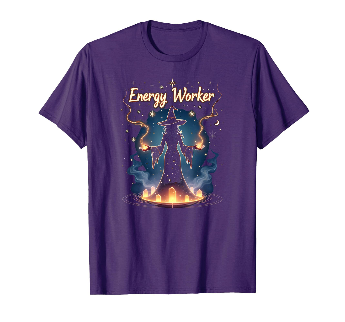 Halloween Witches & Magic Energy Worker Mystical Art T-Shirt