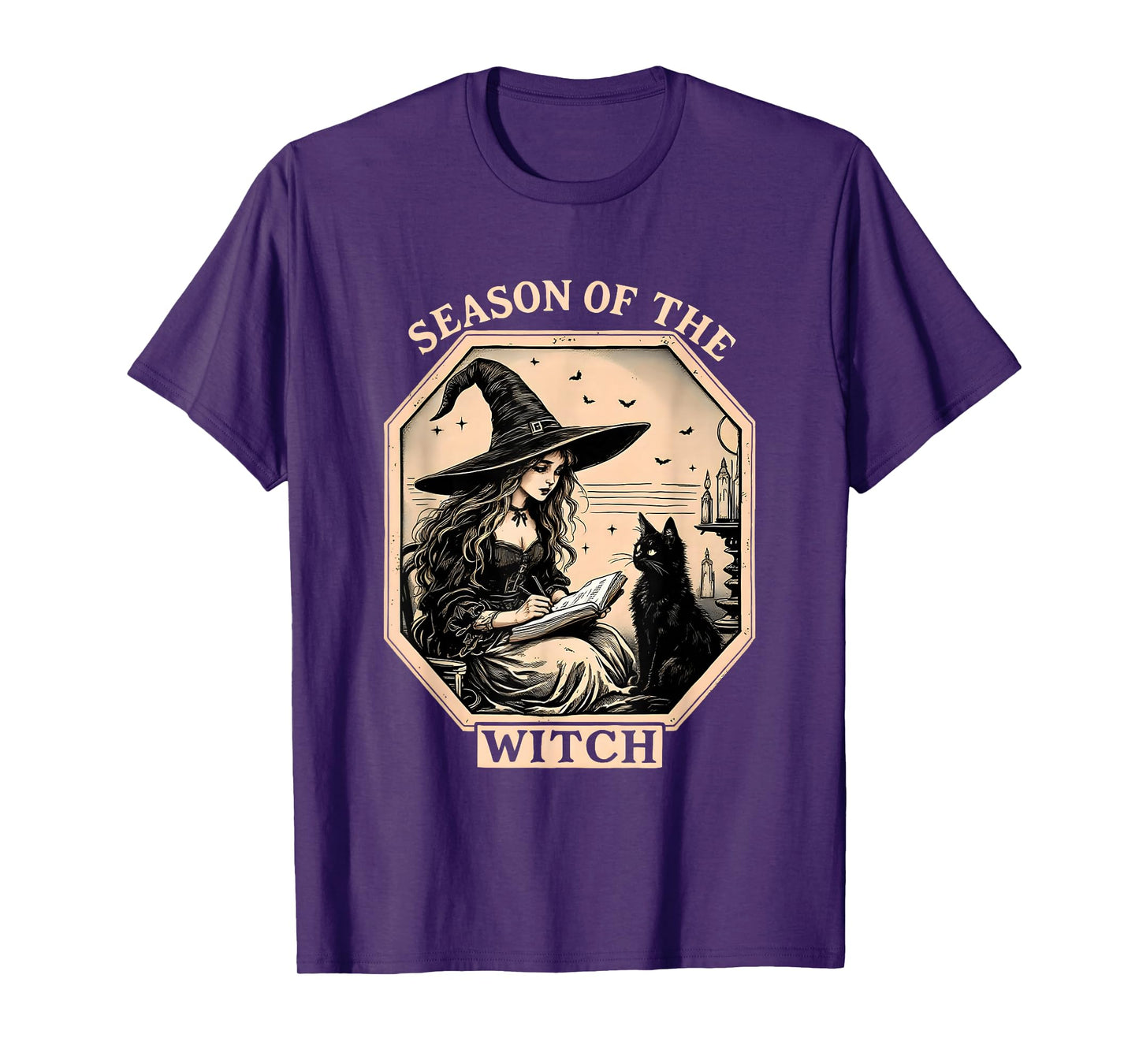 Halloween Gothic Vintage Season of The Witch Party Costume T-Shirt