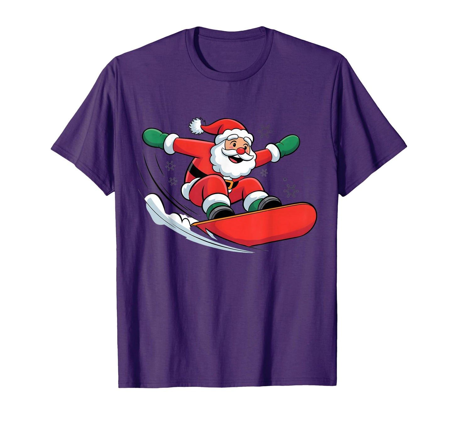 Christmas Snowboarding Snowboard Santa Xmas Boys Men Kids T-Shirt