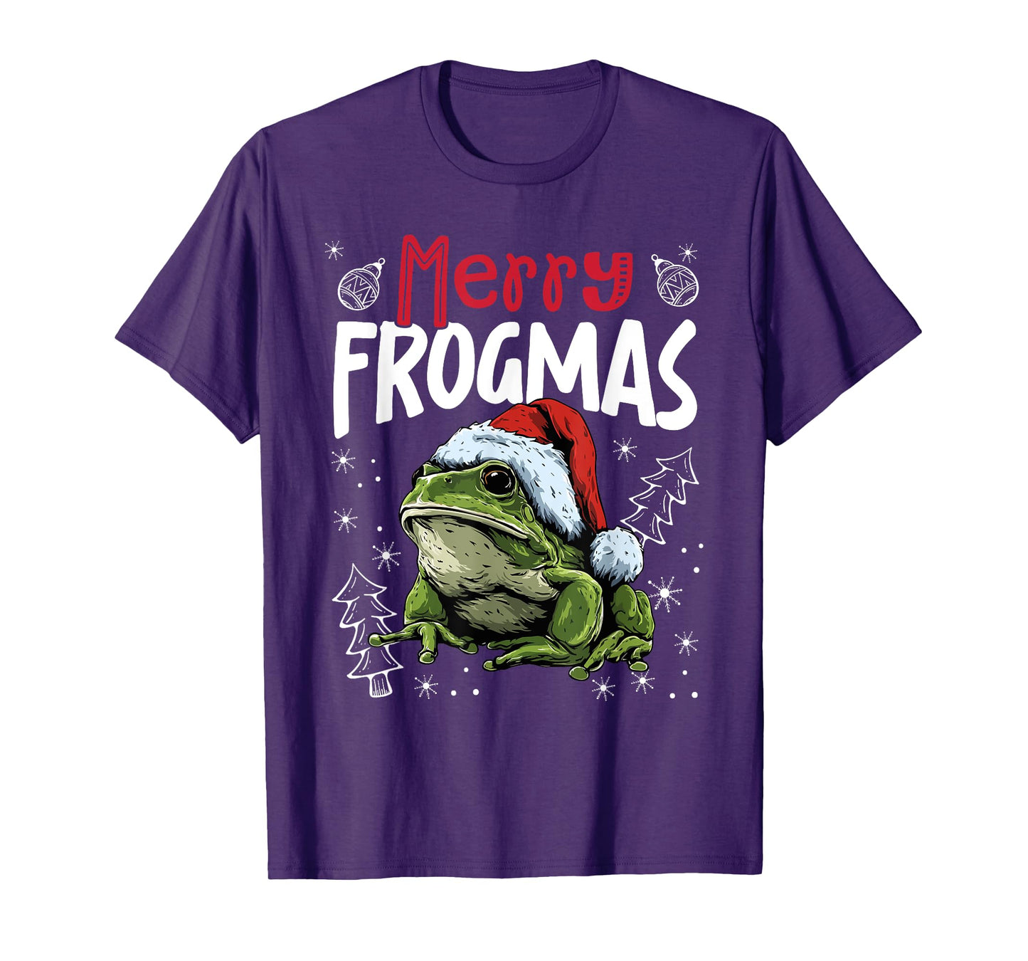 Merry Frogmas Funny Christmas Frog T-Shirt