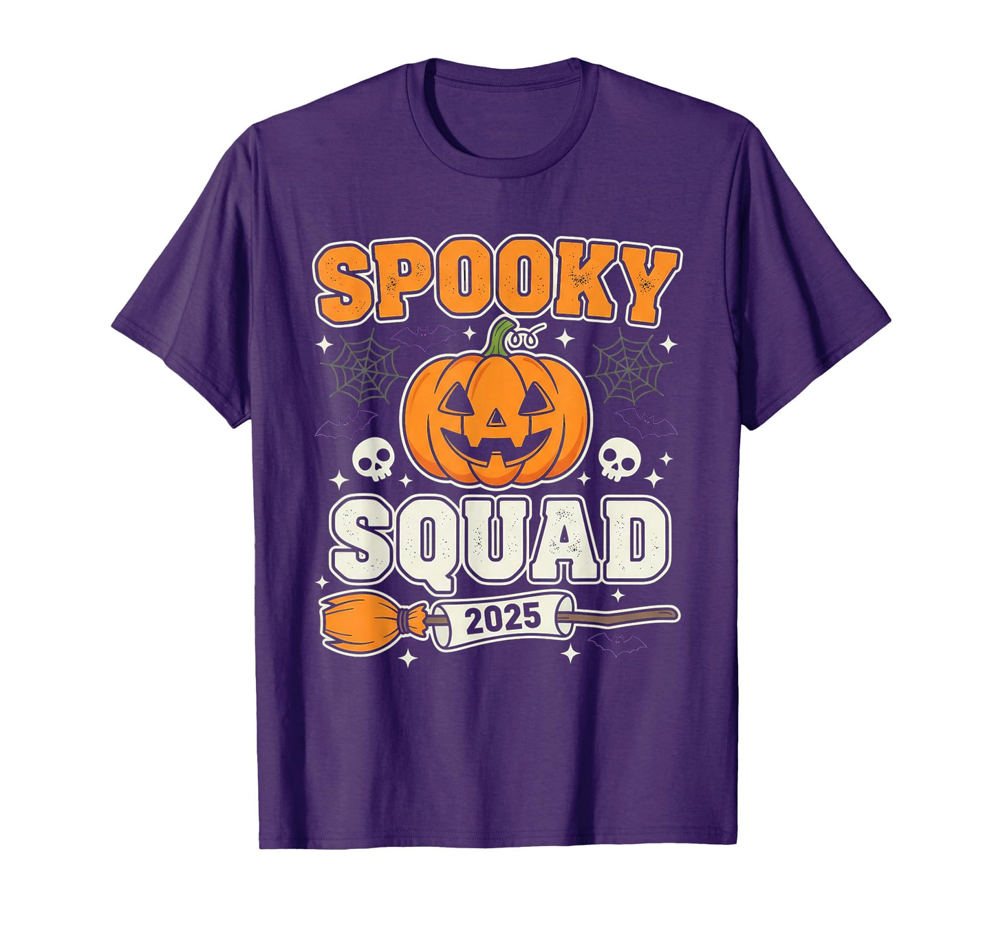 Spooky Squad 2025 Funny Family Matching Halloween Costume T-Shirt