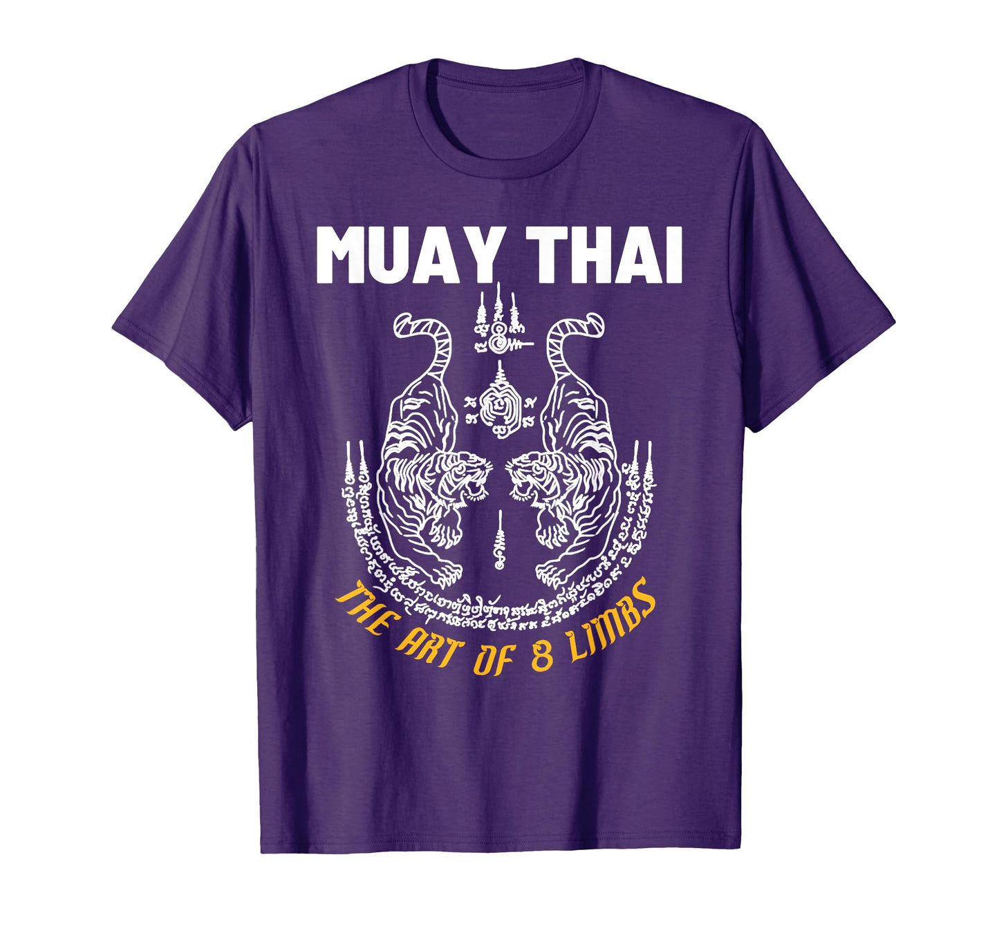 The Art Of 8 Limbs Muay Thai Martial Art Sak Yant Twin Tiger T-Shirt