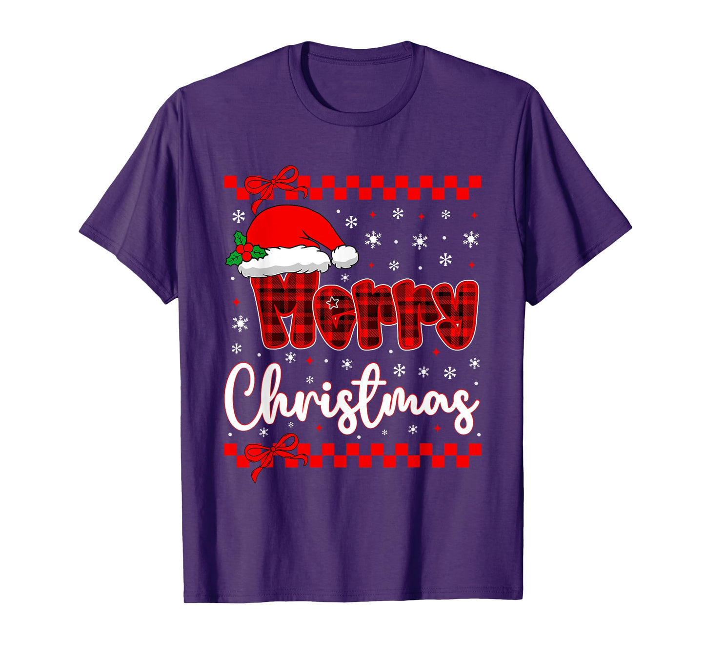 Funny Merry Christmas Reindeer Xmas Family Women Men T-Shirt