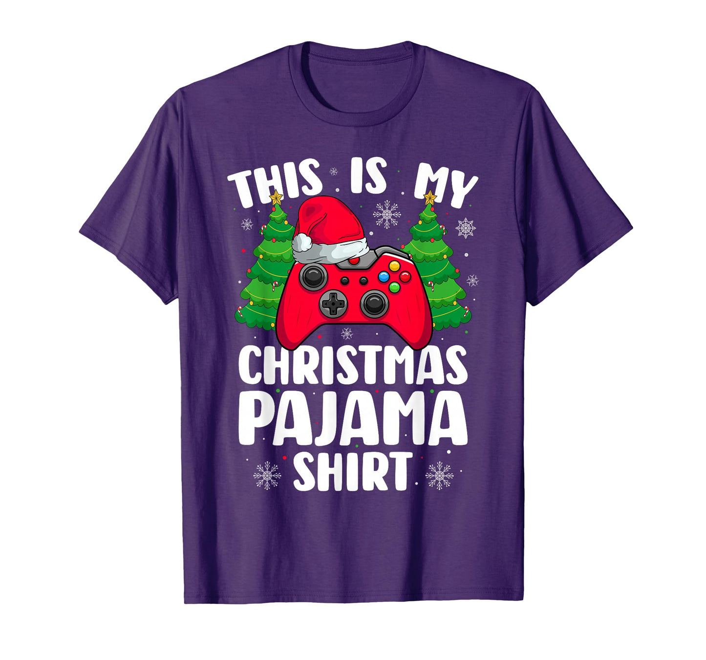 Video Game Gamer Gaming This is My Christmas Pajamas T-Shirt