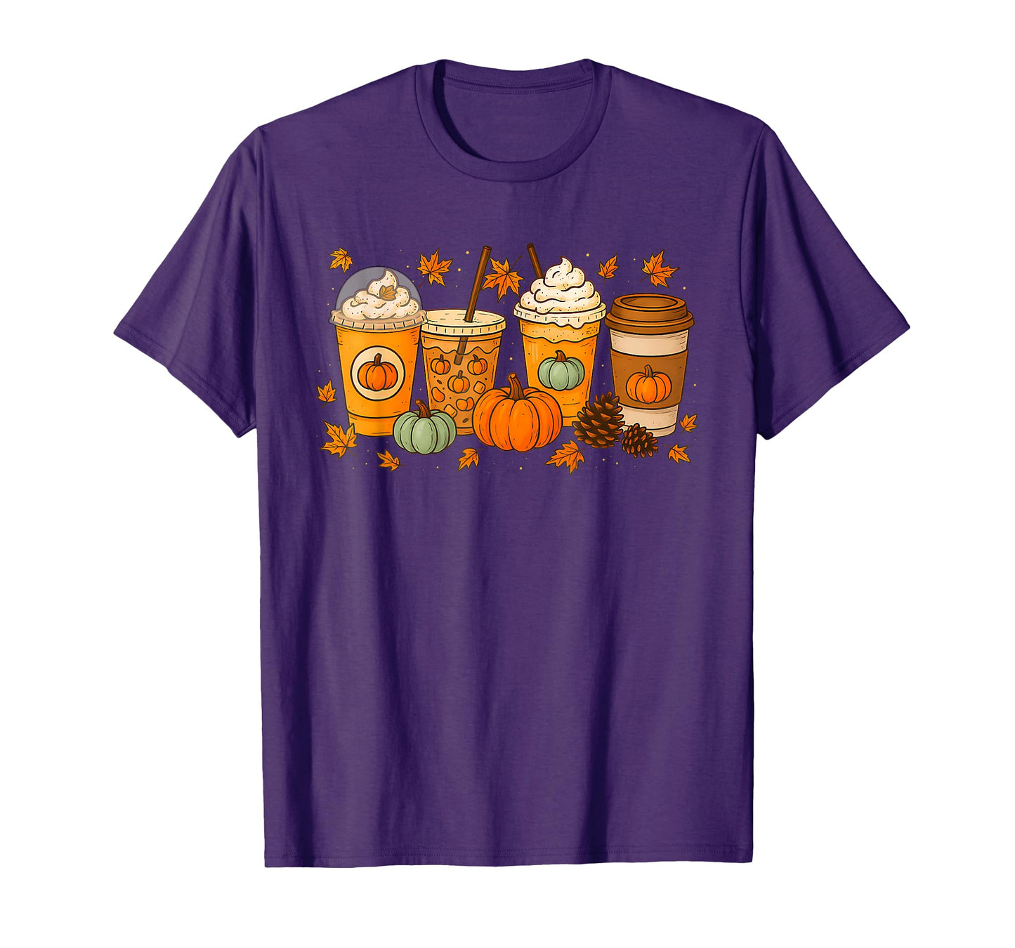 Halloween Coffee Pumpkin Latte Spice Coffee Love Fall Season T-Shirt