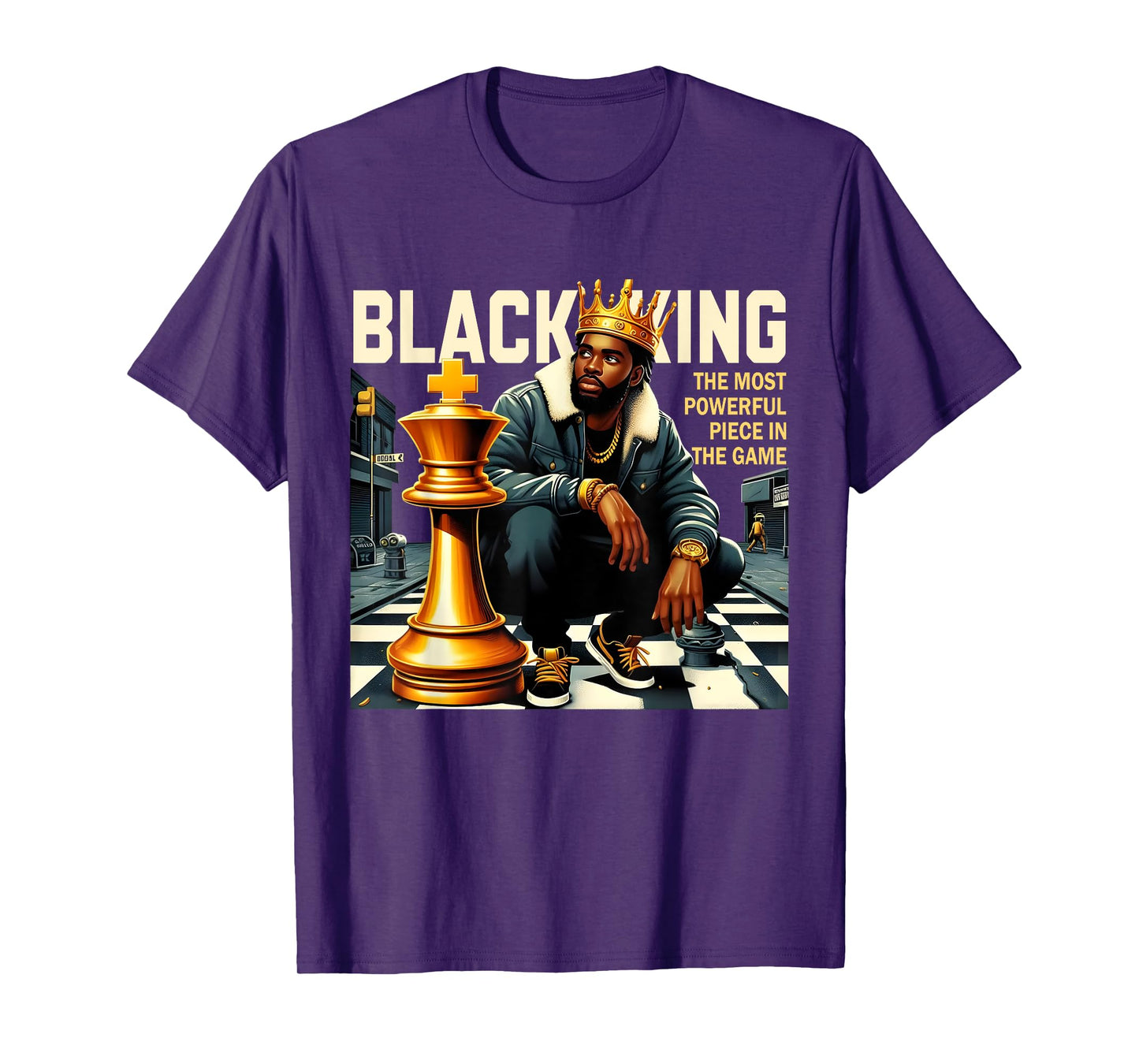 Black King The Most Powerful Piece In The Game Costume T-Shirt
