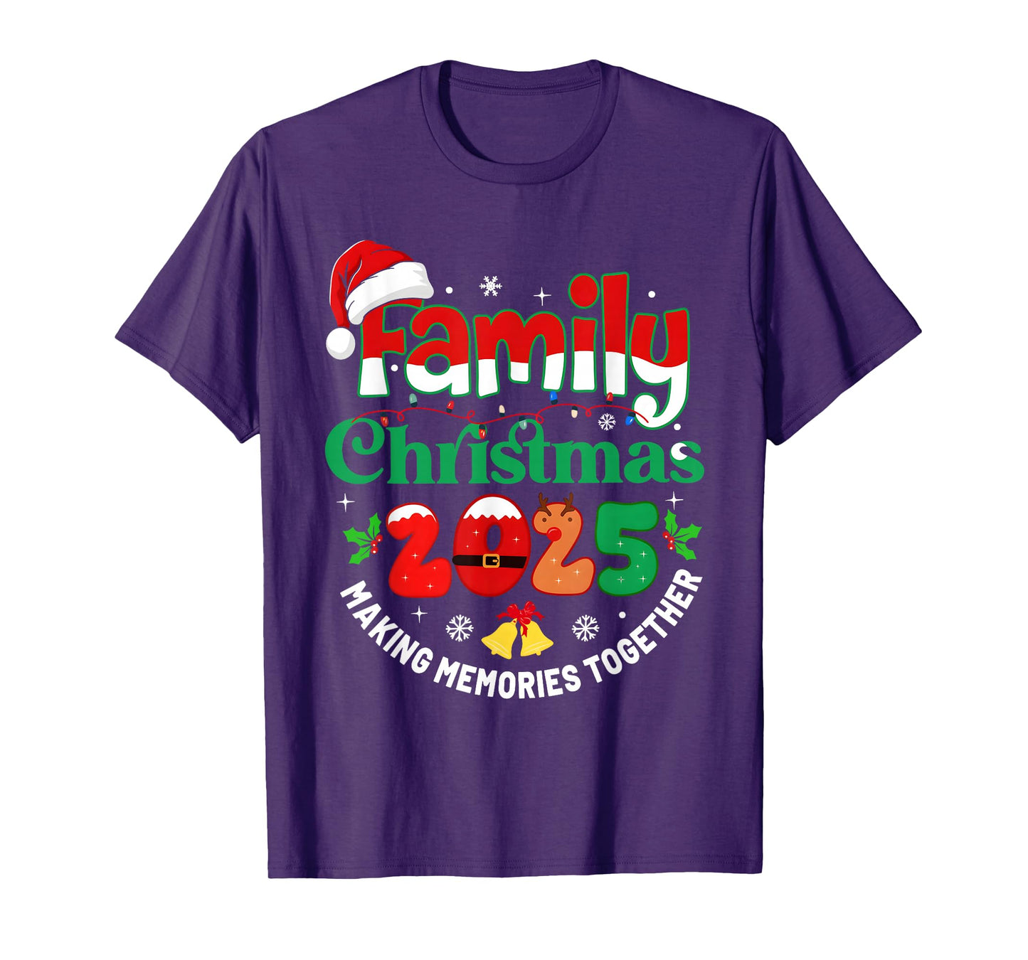 Family Christmas 2025 Matching Outfit Xmas Squad Santa T-Shirt