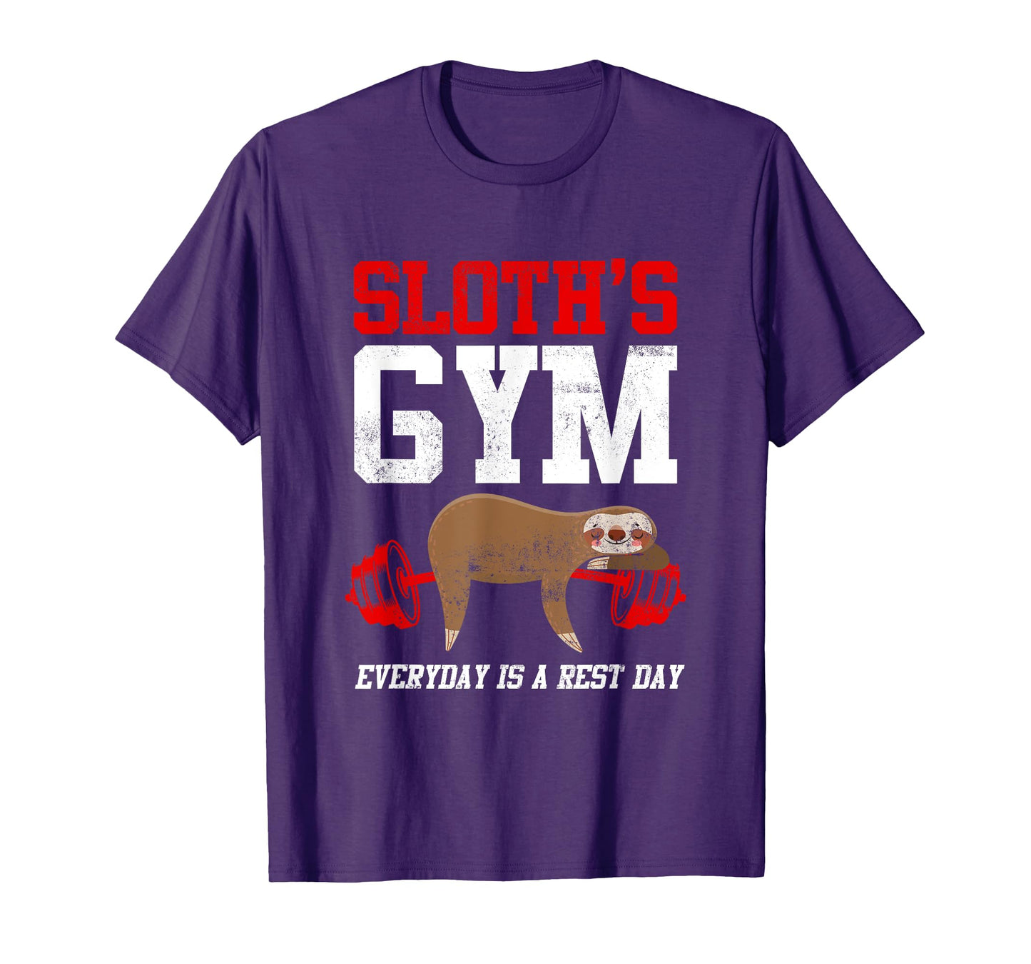 Workout Fitness Sloth's Gym Everyday Is Rest Day T-Shirt
