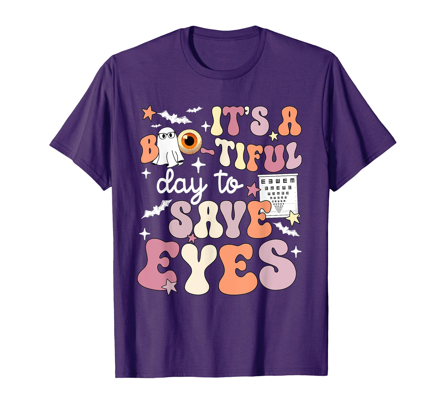 It's A Bootiful Day To Save Eyes Halloween Optometrist Eye T-Shirt