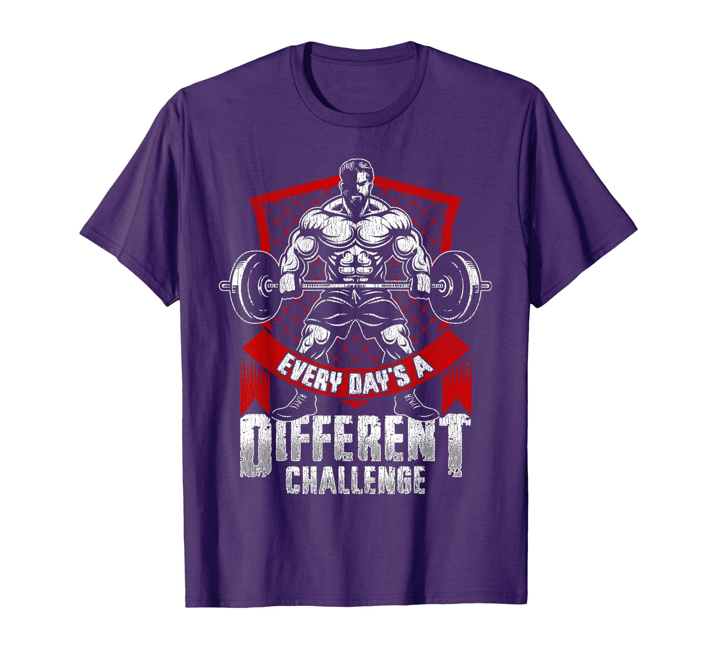 Weightlifting Gym Workout Every Day’s a Different Challenge T-Shirt