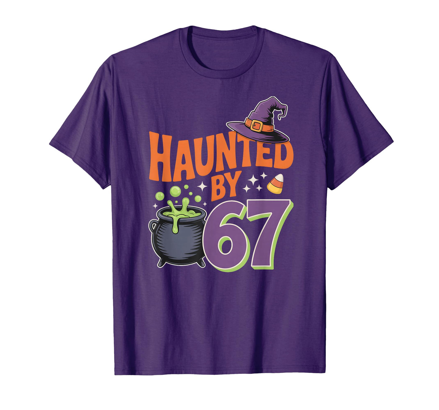 Halloween Haunted by 67 Meme T-Shirt