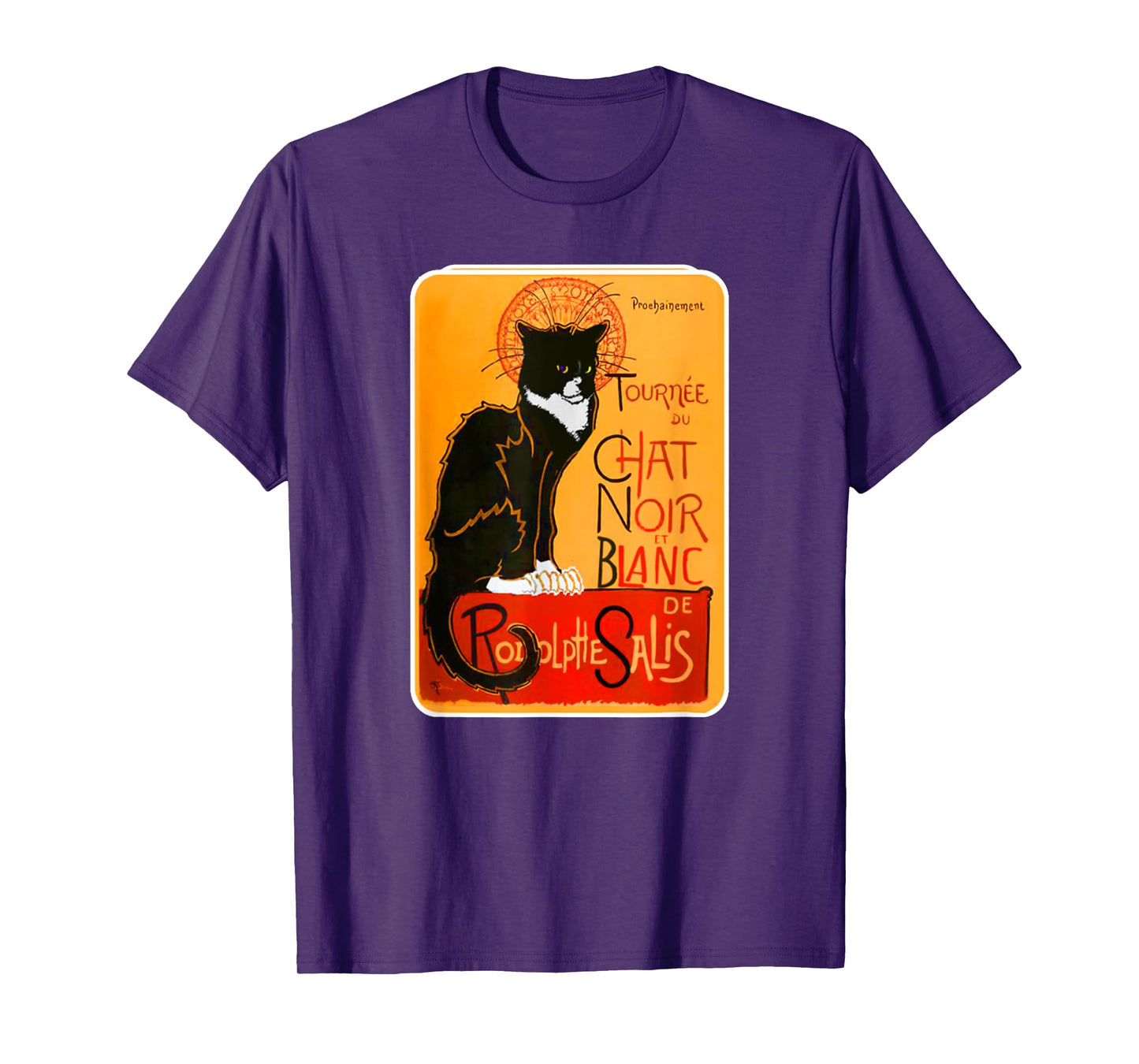 Tuxedo Chat Noir Funny Black Cat French Famous Pet Lover T-Shirt for Men Women