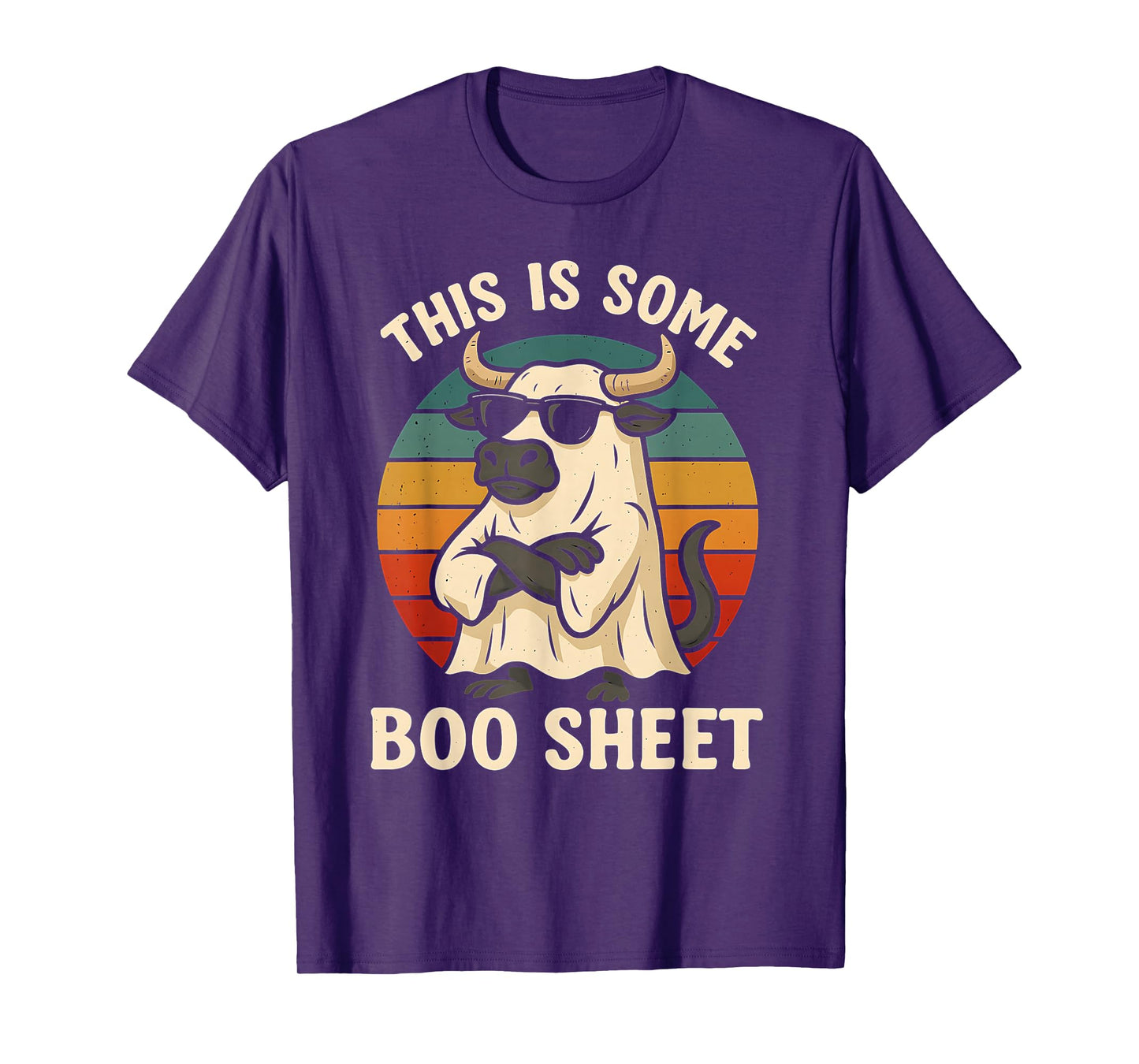 This is Boo Sheet Ghost Spooky Bull Halloween Costume T-Shirt