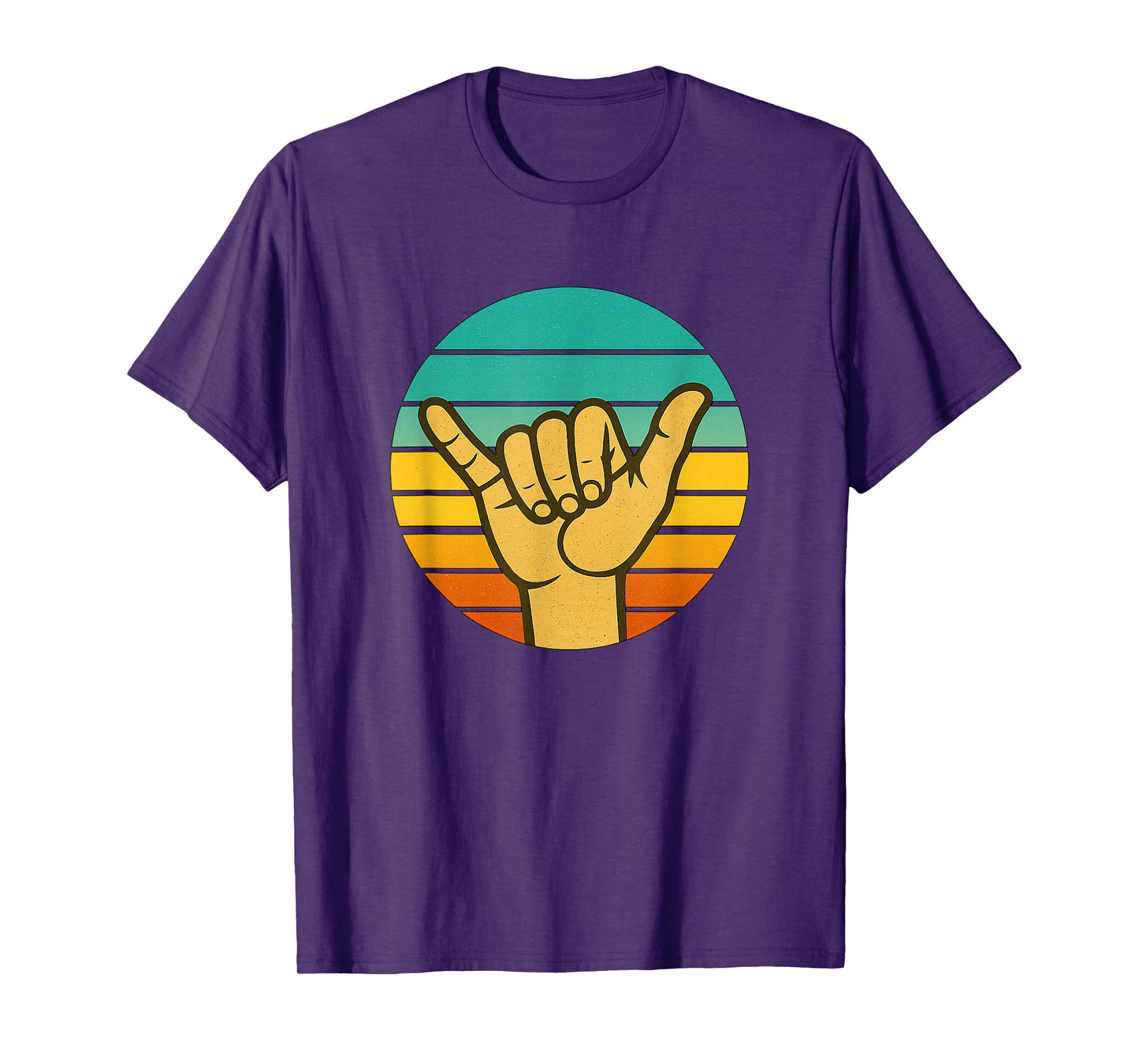 Retro Shaka/Surf Sign: Cool Vintage Surfer/Surfing Style T-Shirt