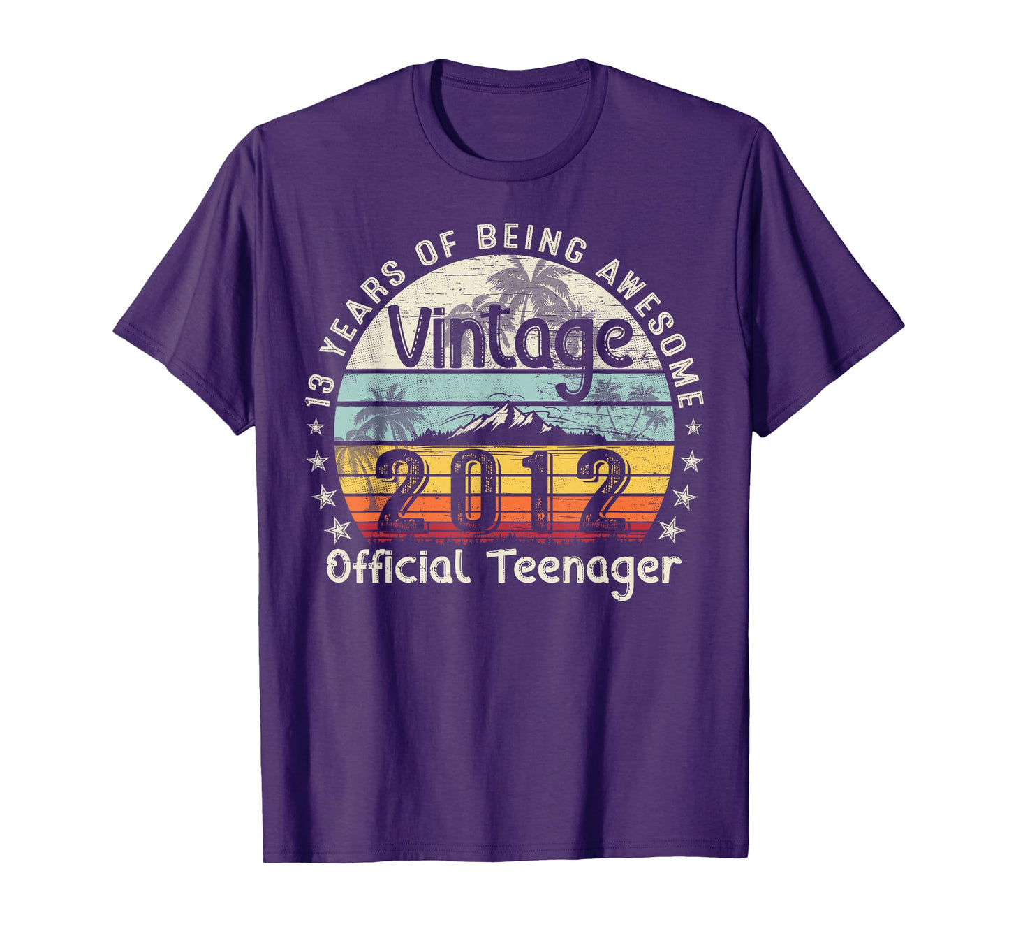 13 Yr Old Gifts Vintage 2012 Official Teenager 13th Birthday T-Shirt