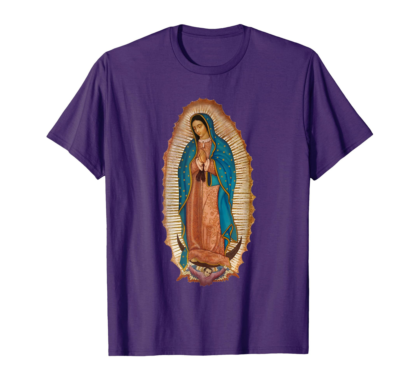 Virgen De Guadalupe Sant Mary Mexico Shirts For Women T-Shirt